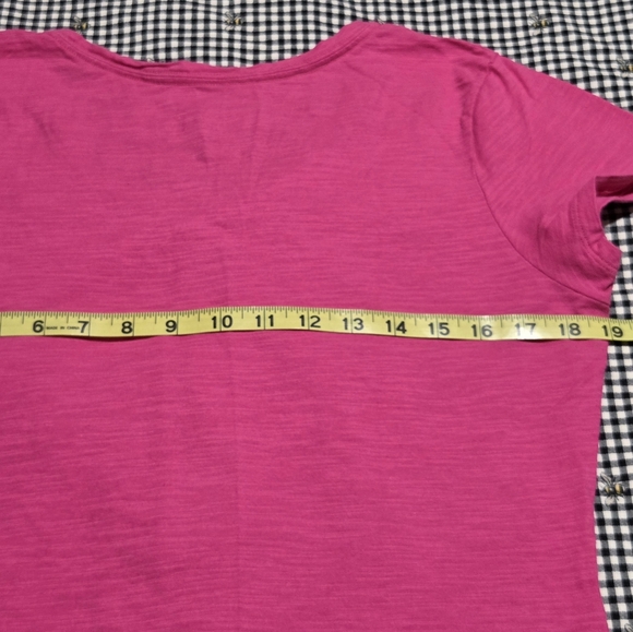 Women's Hanes Pink Short Sleeve Tee - Picture 14 of 16